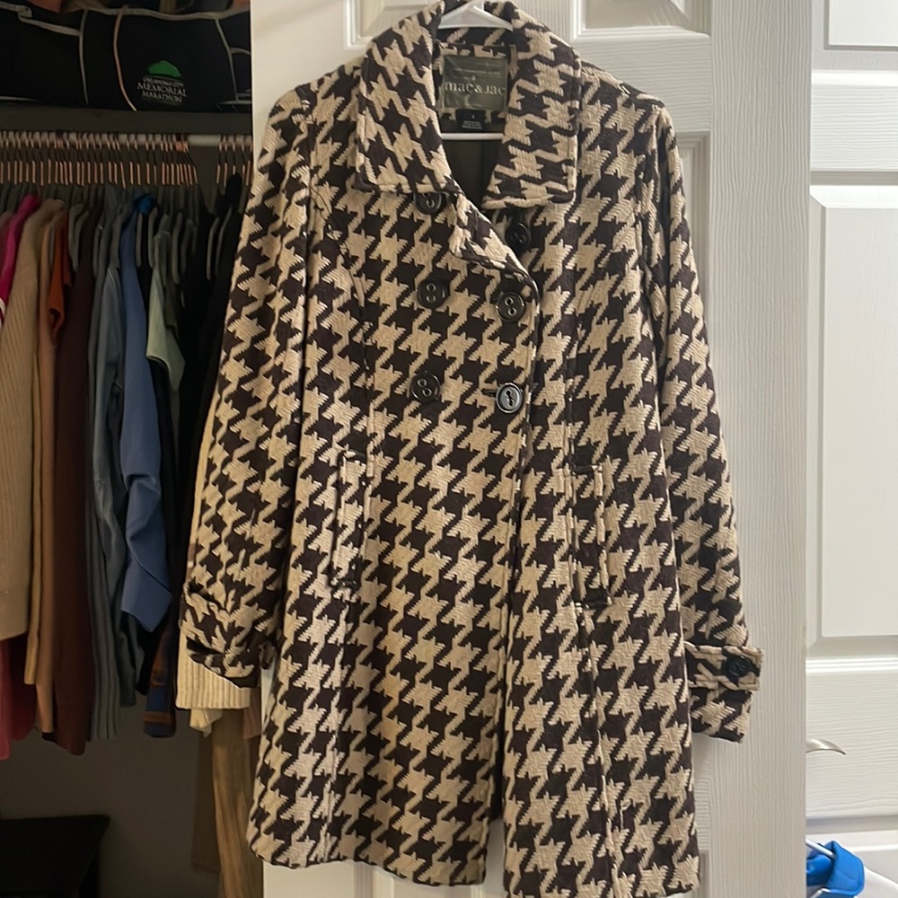 Mac & Jac Houndstooth Coat